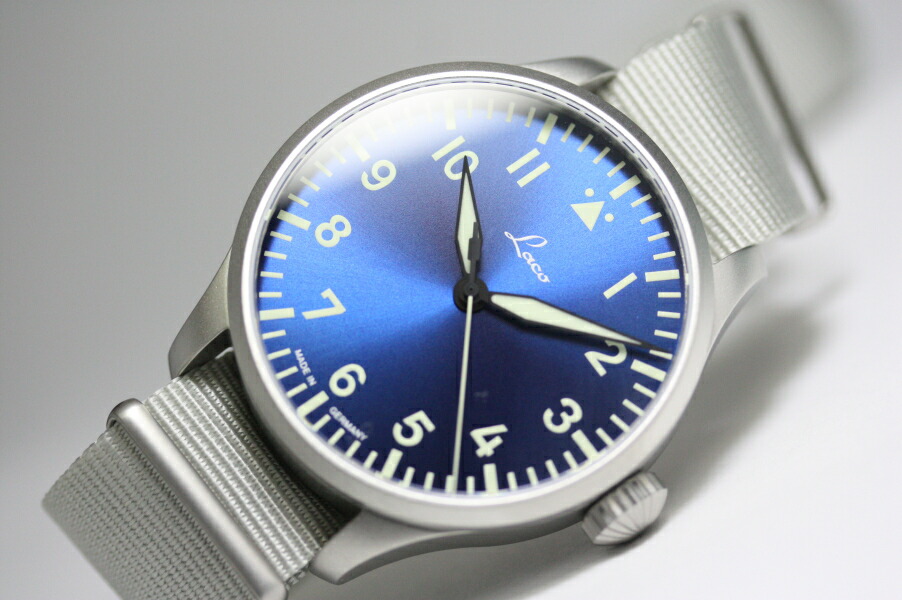 楽天市場】綺麗なブルーダイアル！ドイツ空軍採用のLaco ラコ 自動巻き