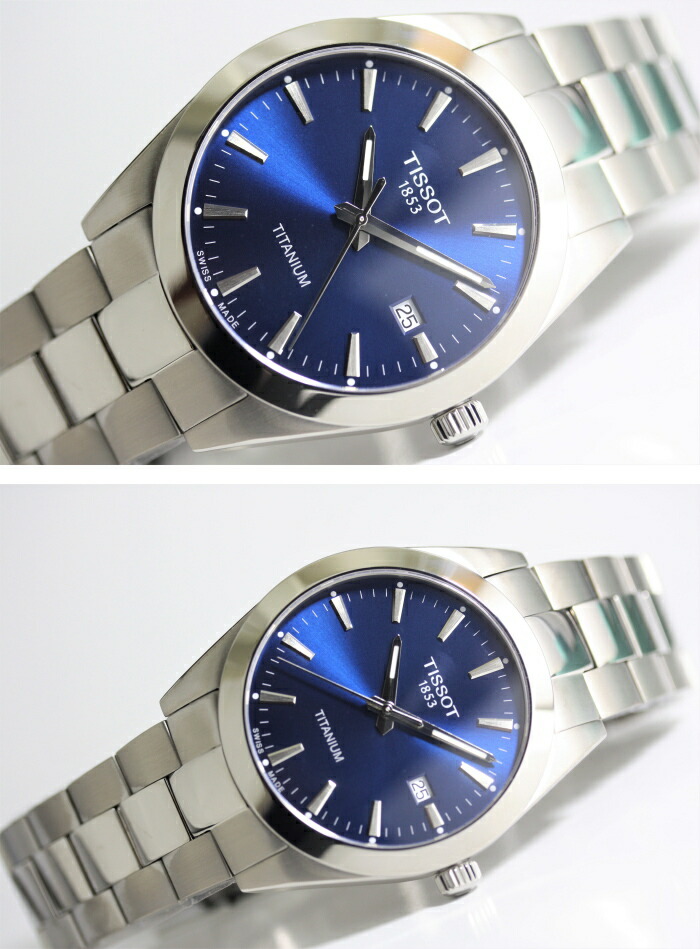 楽天市場】Tissot ティソ ジェントルマン クォーツ ブルー腕時計 正規