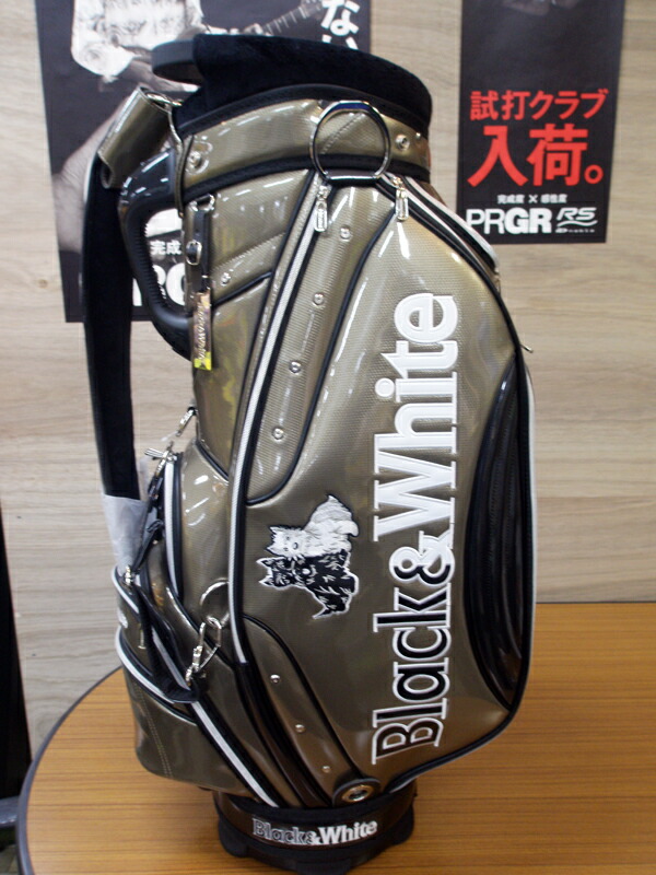 楽天市場】Black＆White(ブラック＆ホワイト)キャディバッグ【ガンメタ