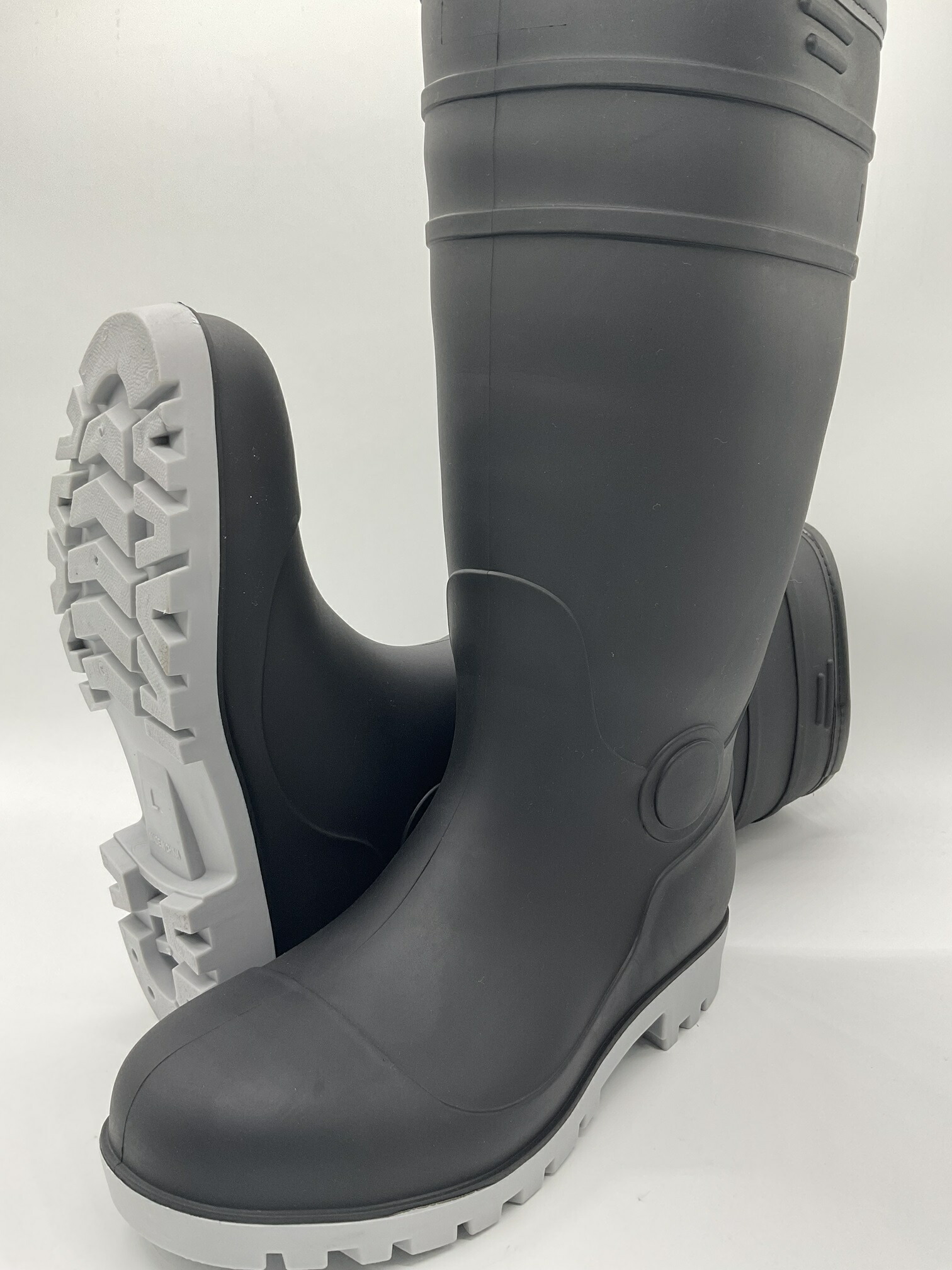 楽天市場】送料無料 TPE安全長靴 つや消し黒 M〜3L 25〜28cm しなやか