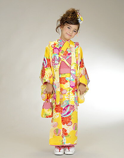 楽天市場】【5と0日500円】【レンタル】 女の子用 子ども用 着物セット