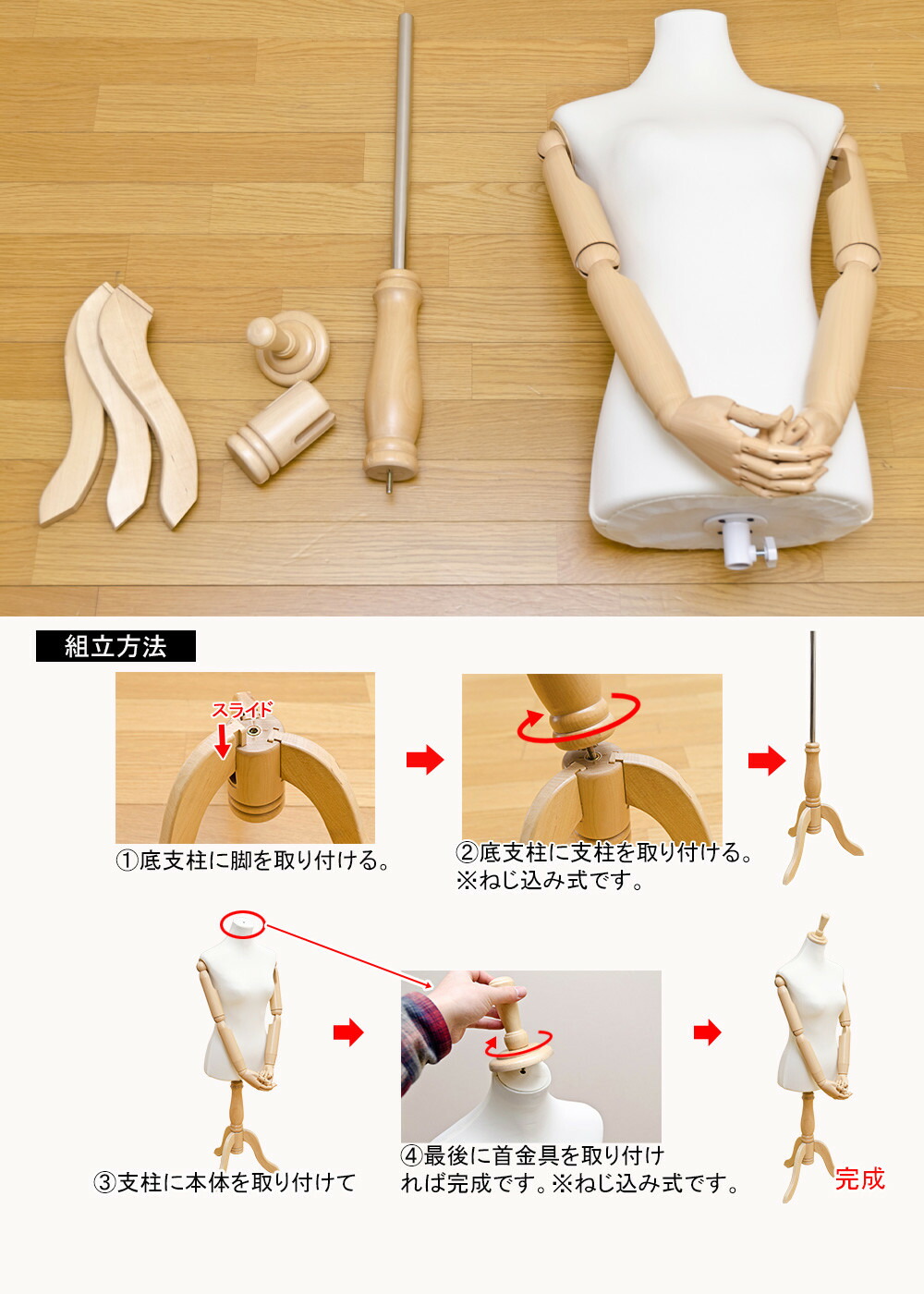 楽天市場】アーム付 トルソー肩・肘・手首・指の関節を動かすことが