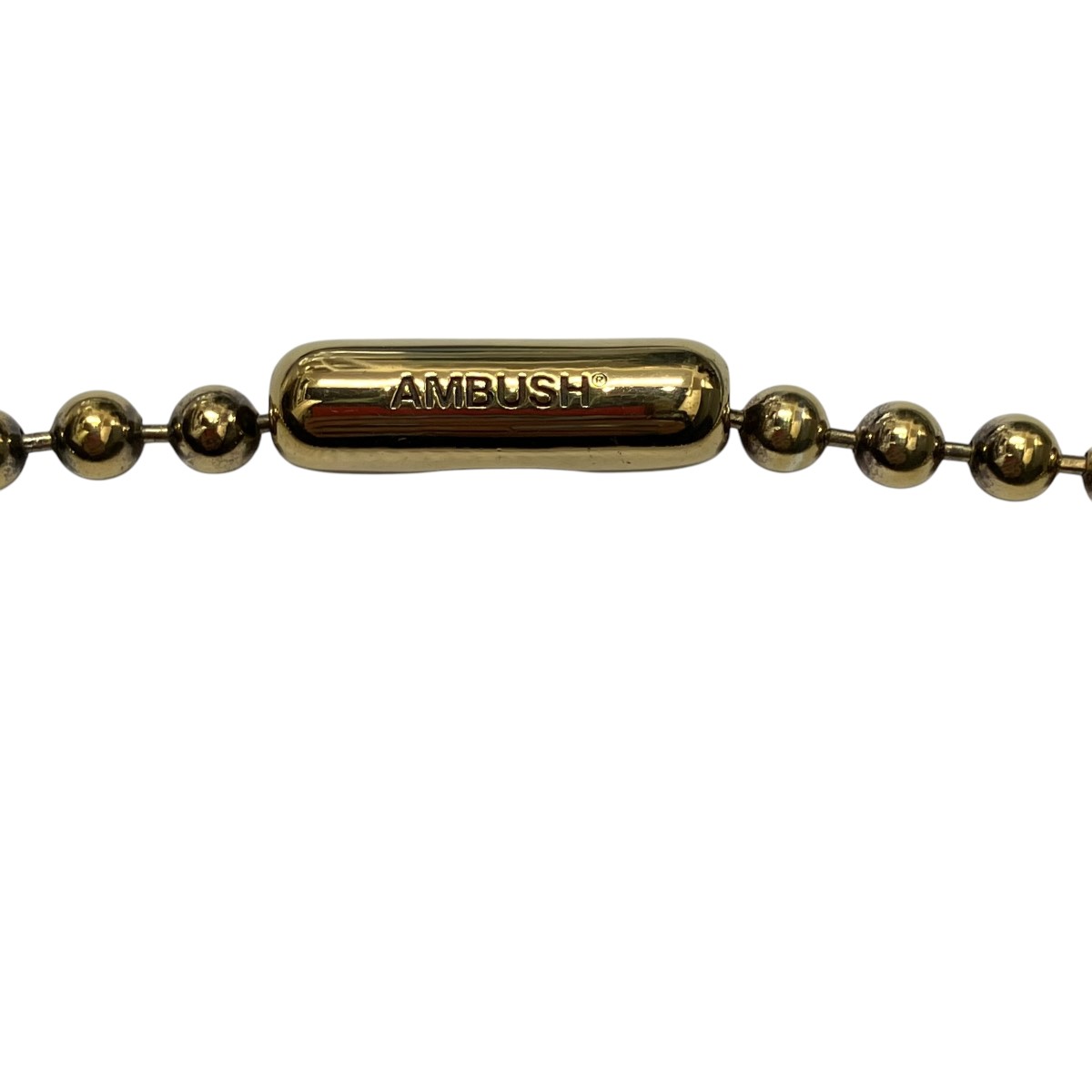 楽天市場】【中古】AMBUSHボールチェーン ネックレス ゴールド【価格