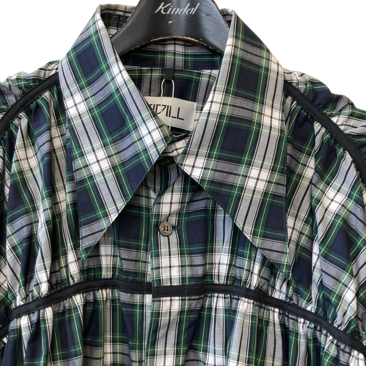 楽天市場】【中古】KIDILLGATHERED SHIRT チェック シャツ KL693