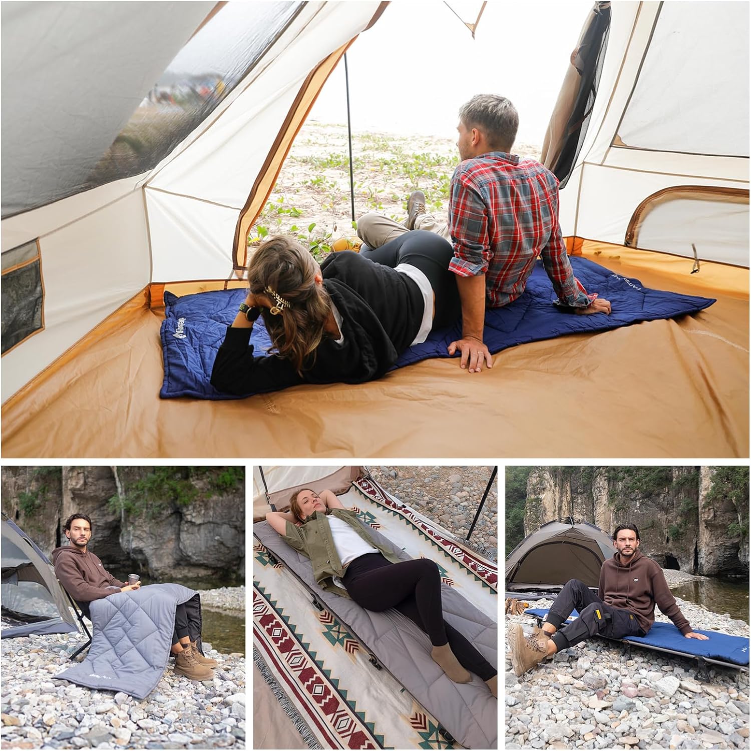 楽天市場】KingCamp コット用マット 折りたたみ 超軽量 滑り止め 固定