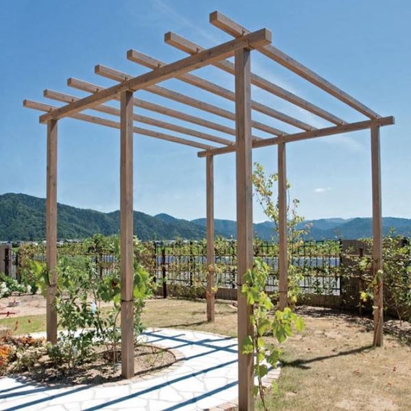 楽天市場】タカショー ガーデンパーゴラ ストレートパーゴラダブル 3SP