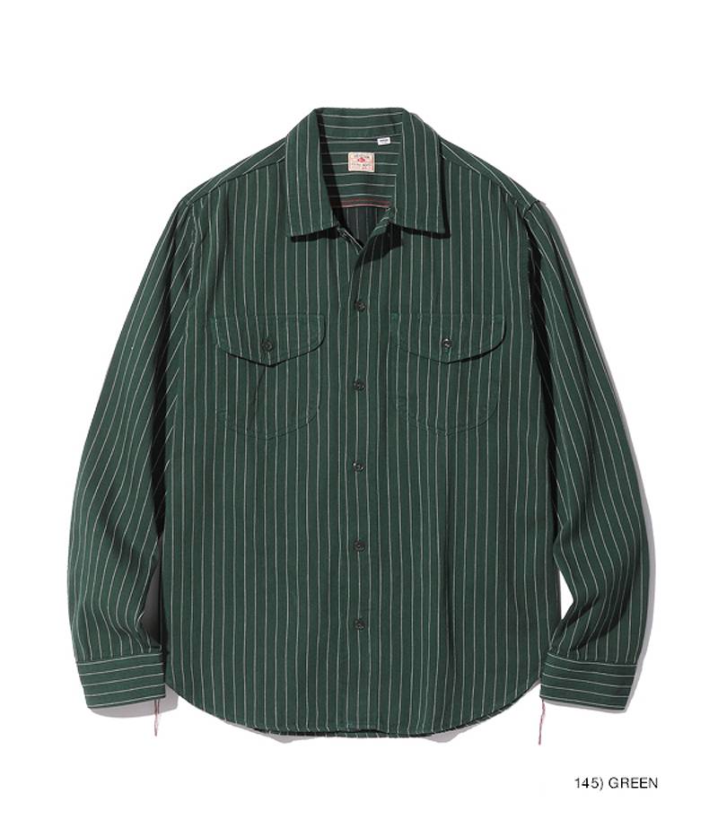 楽天市場】シュガーケーン コーク ストライプ 長袖 ワーク シャツ