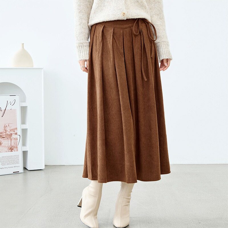 楽天市場】コーデュロイ スカート フレア ロング丈 レディース ロング