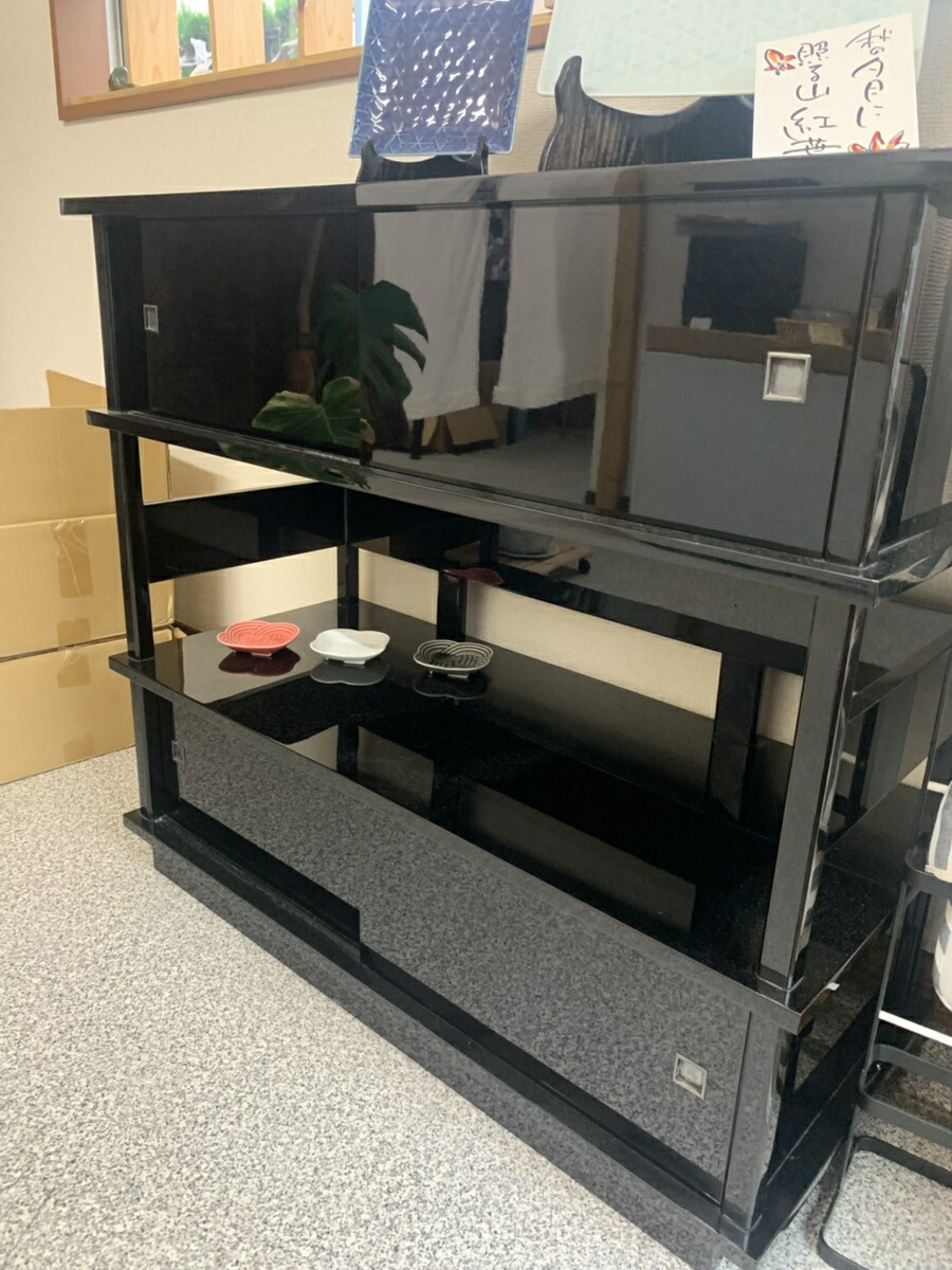 楽天市場】輪島塗 水屋箪笥 横91cm×奥行38cm×高さ約78.5cm 収納棚