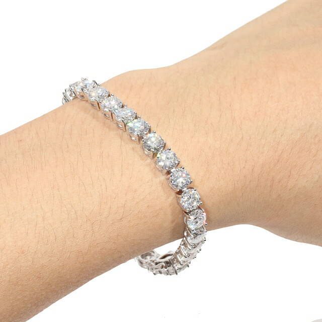 楽天市場】モアサナイト アクセサリー ブレスレット 6.5mm 特注