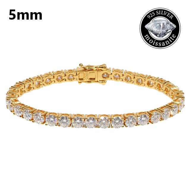 楽天市場】＼ランキング入賞／ モアサナイト 5mm テニスブレスレット