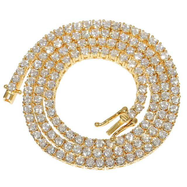 楽天市場】モアサナイト ネックレス アクセサリー 3mmテニス