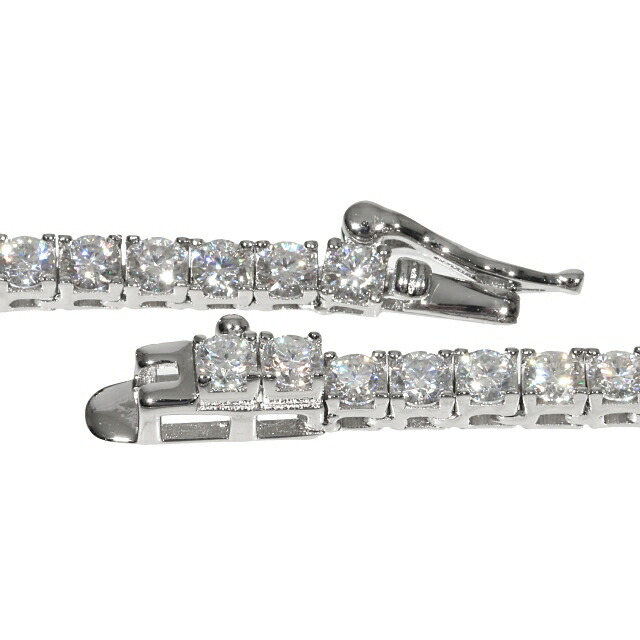 楽天市場】モアサナイト ネックレス アクセサリー 2.5mm シルバー