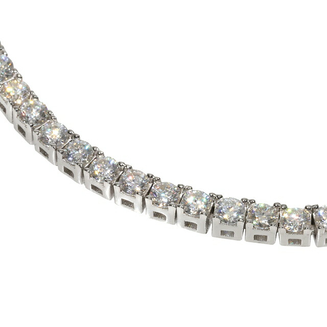 楽天市場】モアサナイト ネックレス アクセサリー 2.5mm シルバー