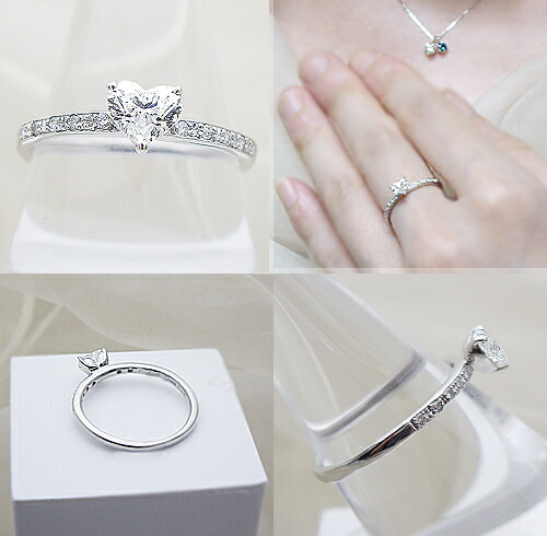 楽天市場】【中央宝石研究所 鑑定書】pt900 pt950【0.6ctup】ハート