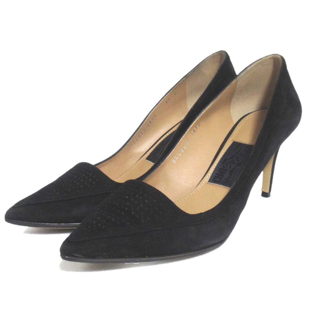 楽天市場】パンプス（ブランドフェラガモ・素材（生地・毛糸）スエード