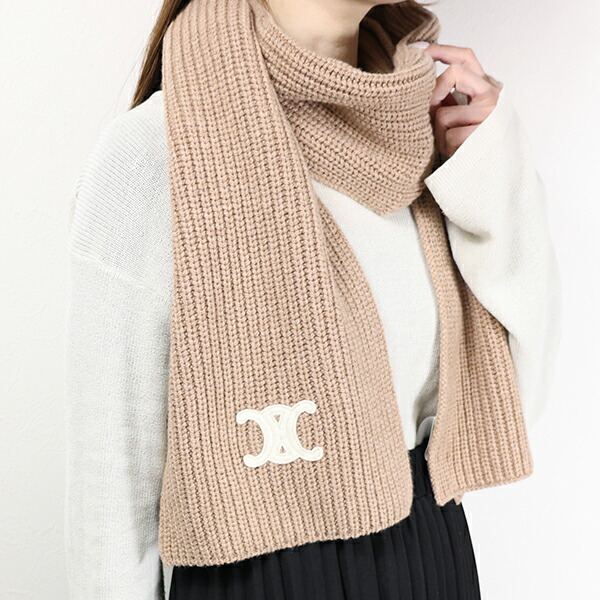 楽天市場】CELINE セリーヌ マフラー Triomphe Scarf 2AZ0A384D