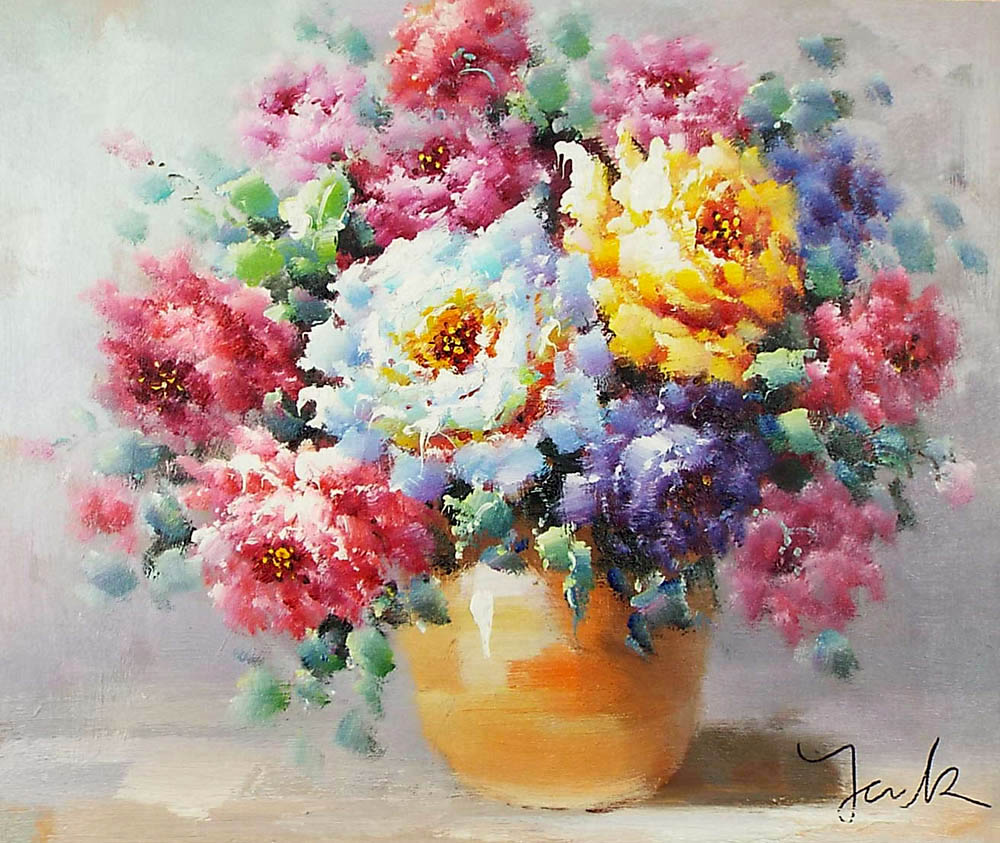 楽天市場】花の絵 絵画 油絵 アートパネル開業祝い 開院祝い「卓上の