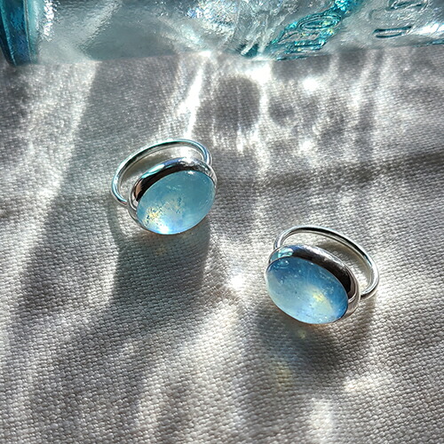 楽天市場】Bonbon アクアマリン 天然石 リング 指輪 インドジュエリー