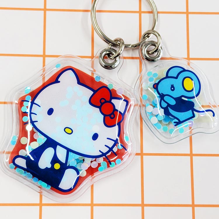 楽天市場】ハローキティ 2連エアーキーホルダー ぷにぷにキーホルダー