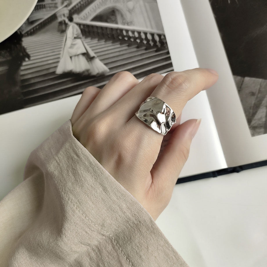 楽天市場】ネコポス配送 SV925 エンボスデザイン ボリュームリング