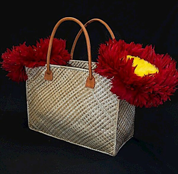 楽天市場】ラウハラ バッグ Mサイズ 大容量 フラ 衣装 ハワイ