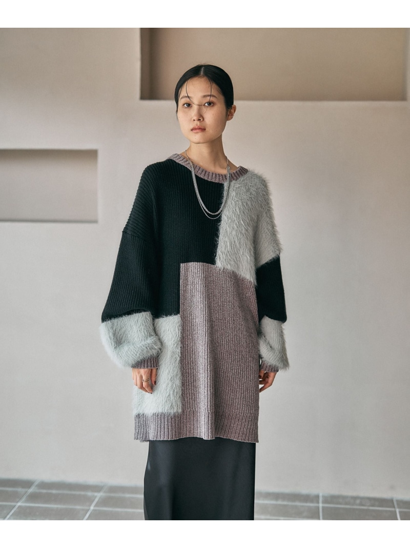 楽天市場】【SALE／30%OFF】パッチワーク異素材チュニック LEPSIM