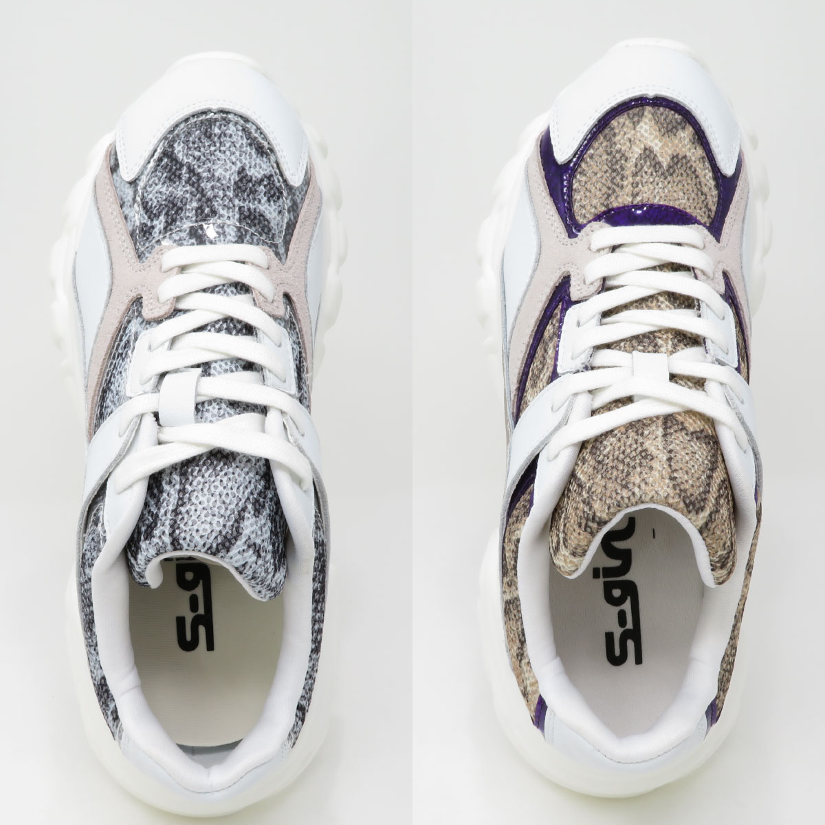 楽天市場】スニーカー レディース 厚底スニーカー パイソン柄