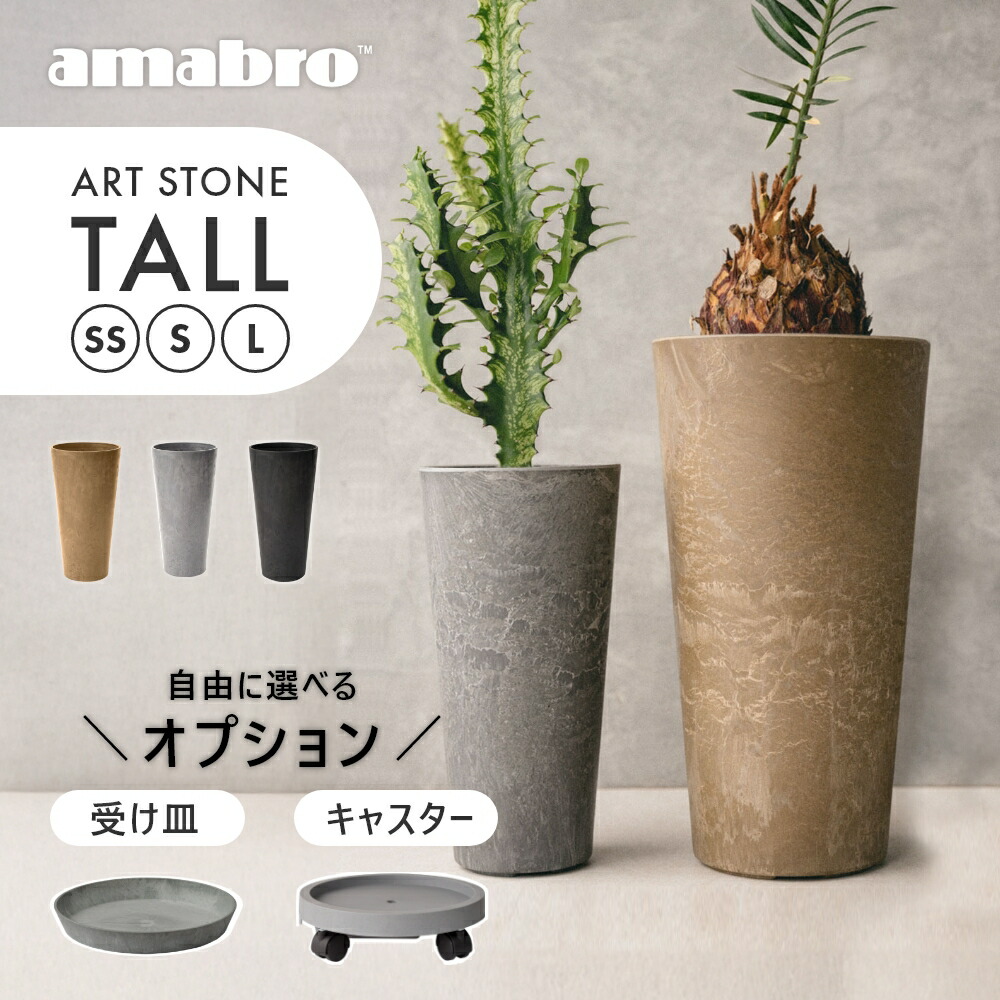 楽天市場】【レビュー特典】amabro アマブロ アートストーン トール SS