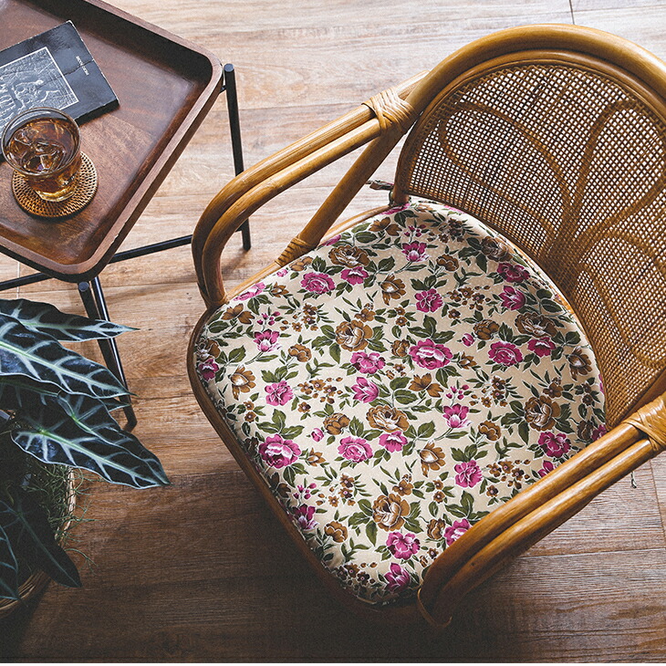 楽天市場】東京ラタン 天然籐肘付き回転チェア ミドルタイプ 肘付き