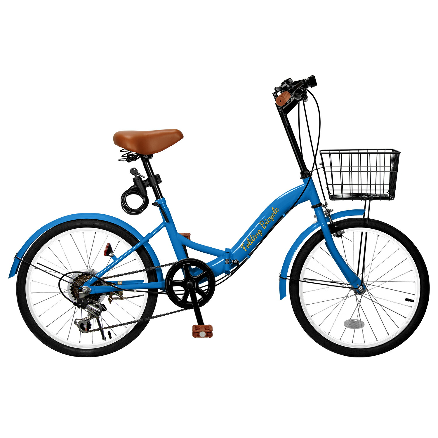 折りたたみ自転車ブルー色20インチ7段変速♬ Amazon | ZiZZO Via 20