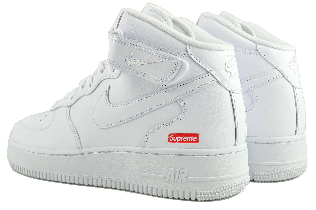 楽天市場】NIKE AIR FORCE 1 MID / SUPREME white/white-wht fz8784