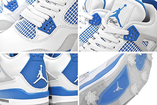 楽天市場】NIKE JORDAN 4 GOLF MILITARY BLUE white/military blue
