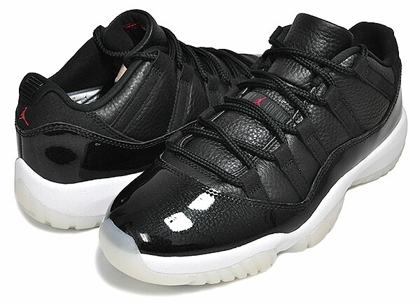 楽天市場】NIKE AIR JORDAN 11 RETRO LOW 72-10 black/gym red-white
