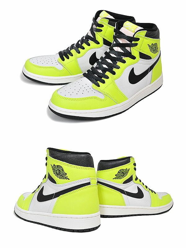 楽天市場】NIKE AIR JORDAN 1 RETRO HIGH OG volt/black-sail 555088