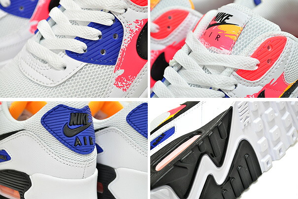 楽天市場】NIKE WMNS AIR MAX 90 BRUSHSTROKE white/black-laser