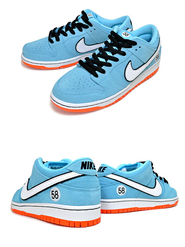 楽天市場】NIKE SB DUNK LOW PRO CLUB 58 GULF blue chill/white