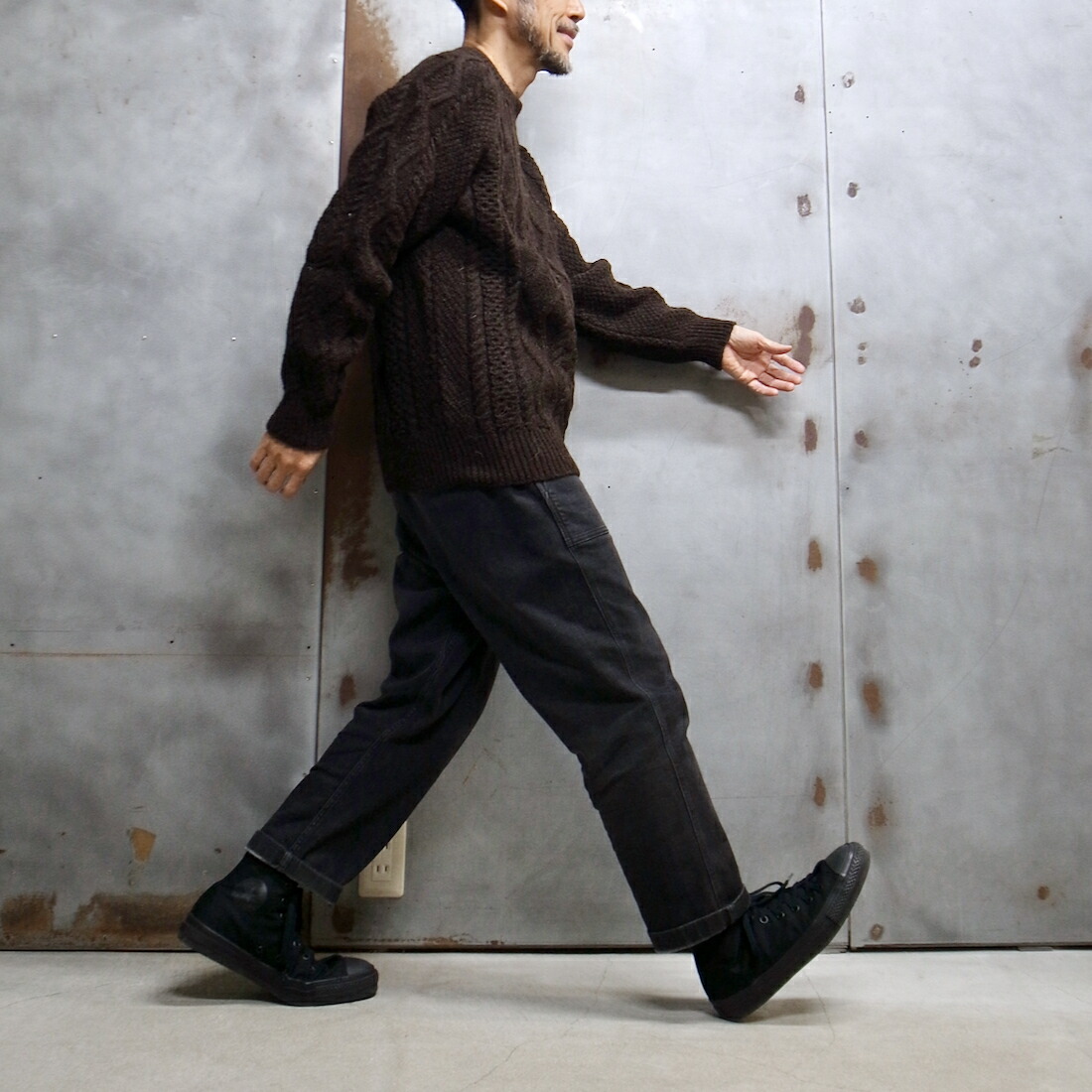 楽天市場】【 Black Sheep / ブラックシープ 】 HAND KNIT ARAN CREW