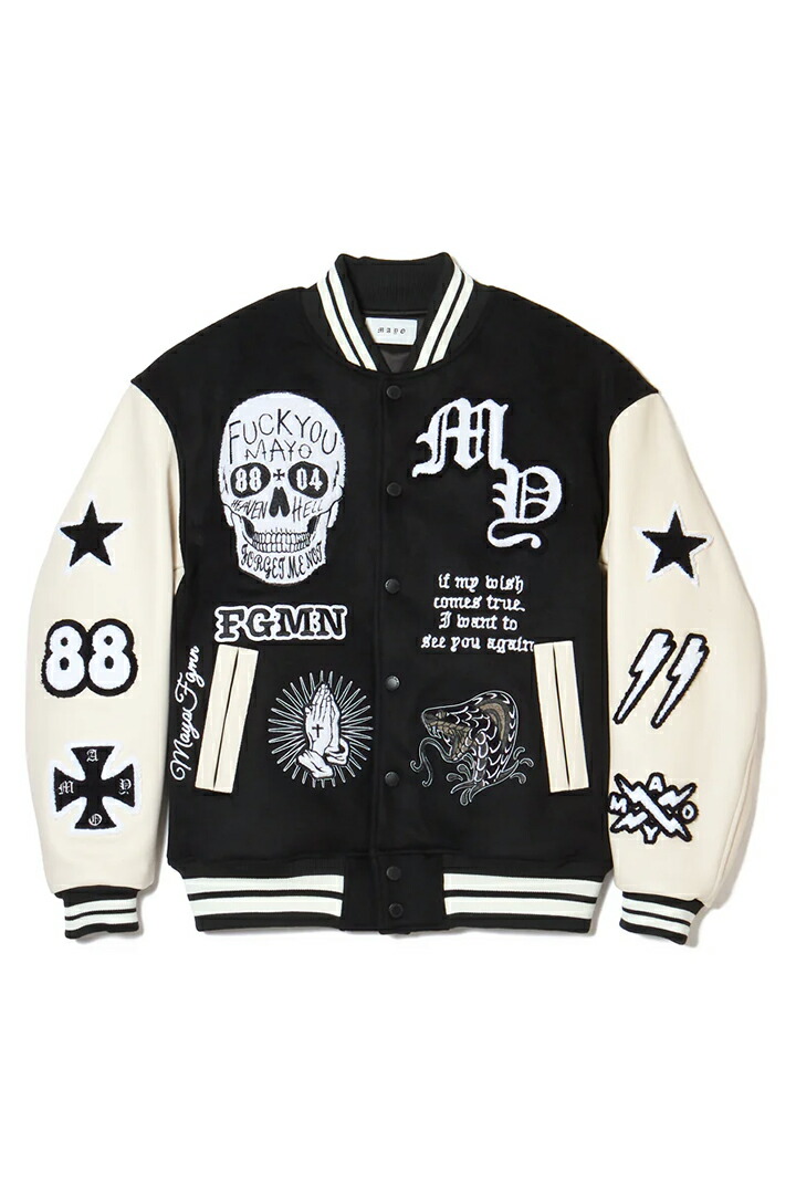 楽天市場】MAYO メイヨー MY FGMN EMBROIDERY STADIUM JKT 刺繍