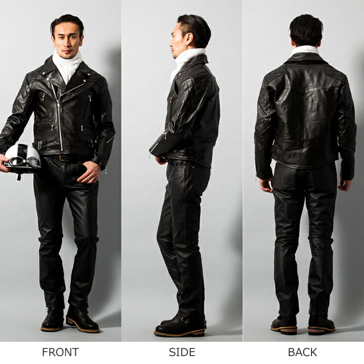 楽天市場】Horn Works 本革 UKパッドダブルライダースジャケット