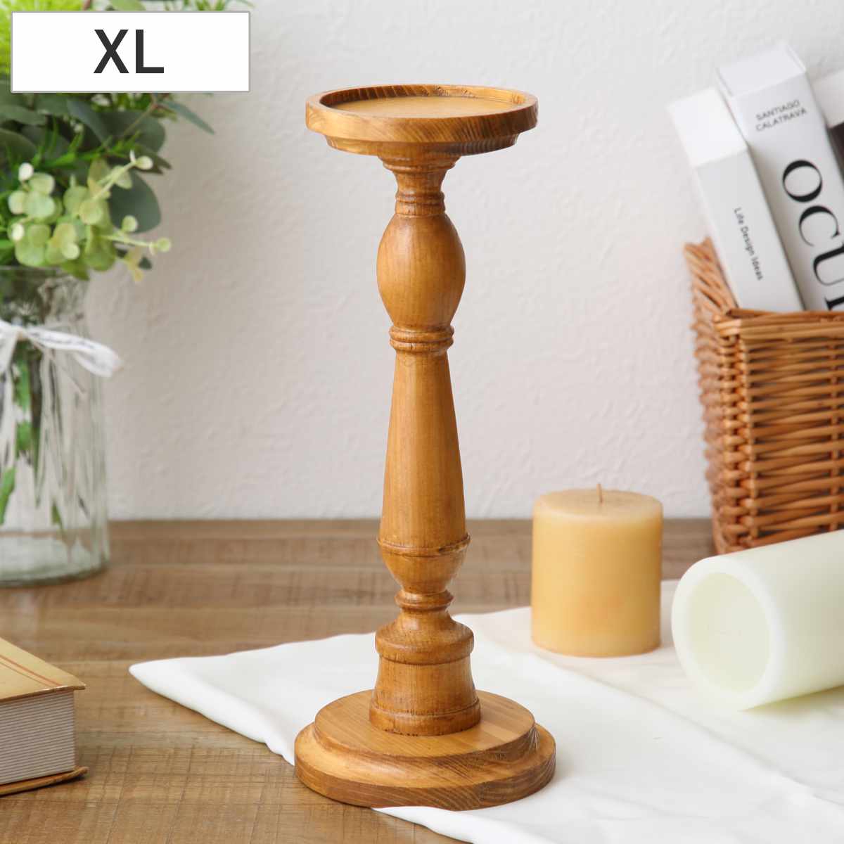 楽天市場】キャンドルスタンド ナインマーケ パインキャンドルスタンド