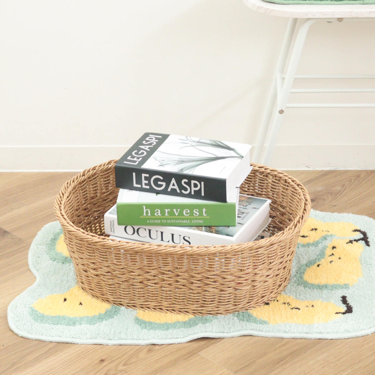 楽天市場】バスケット ユティルナイール かご オーバル （ 幅47×奥行38