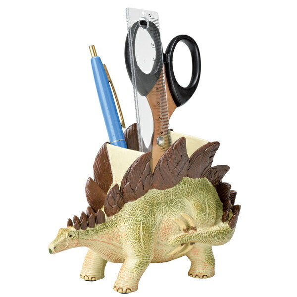 楽天市場】ステーショナリースタンド ペン立て 文房具 ステゴサウルス