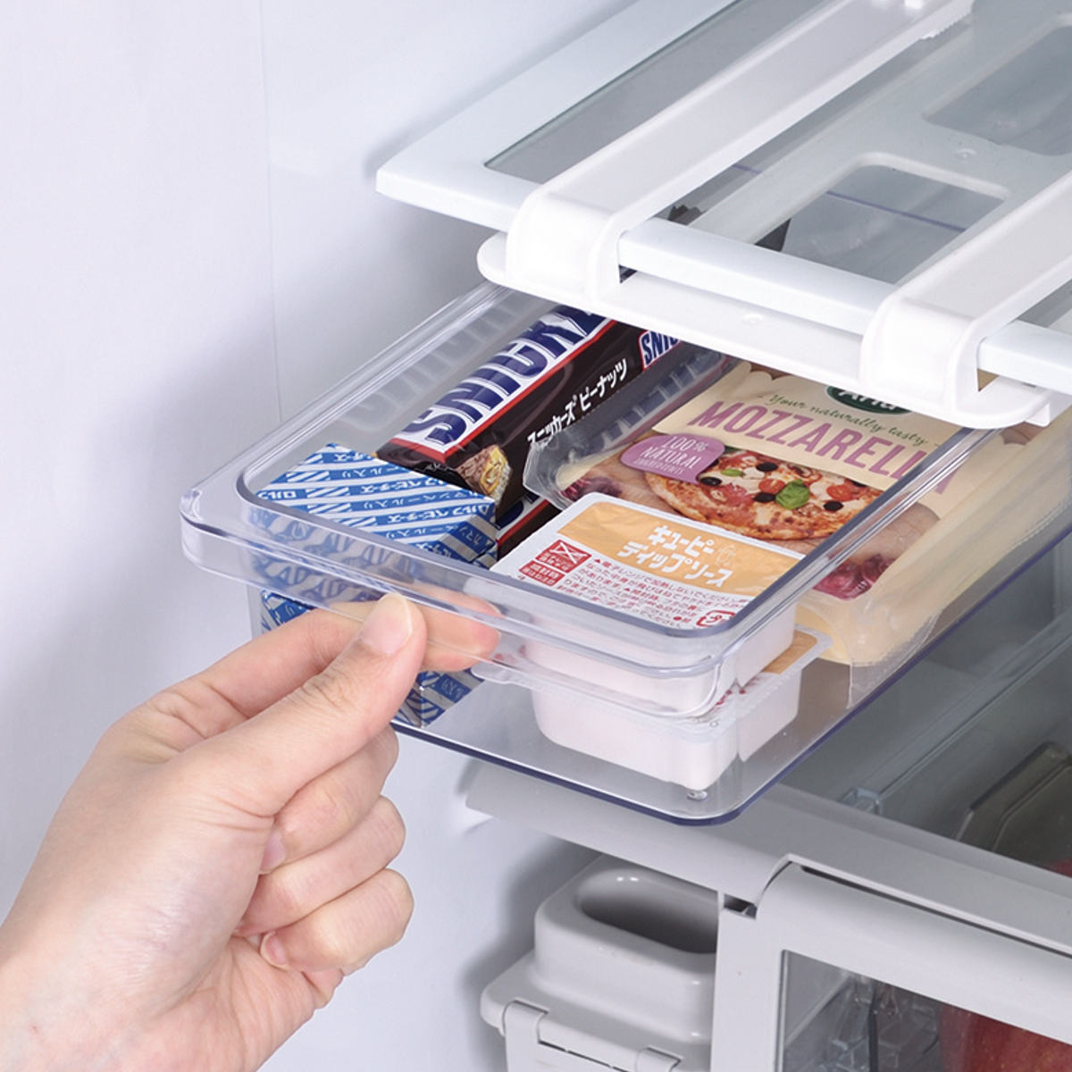 楽天市場】冷蔵庫収納 スキット 冷蔵室棚下引き出しケース SKIT S