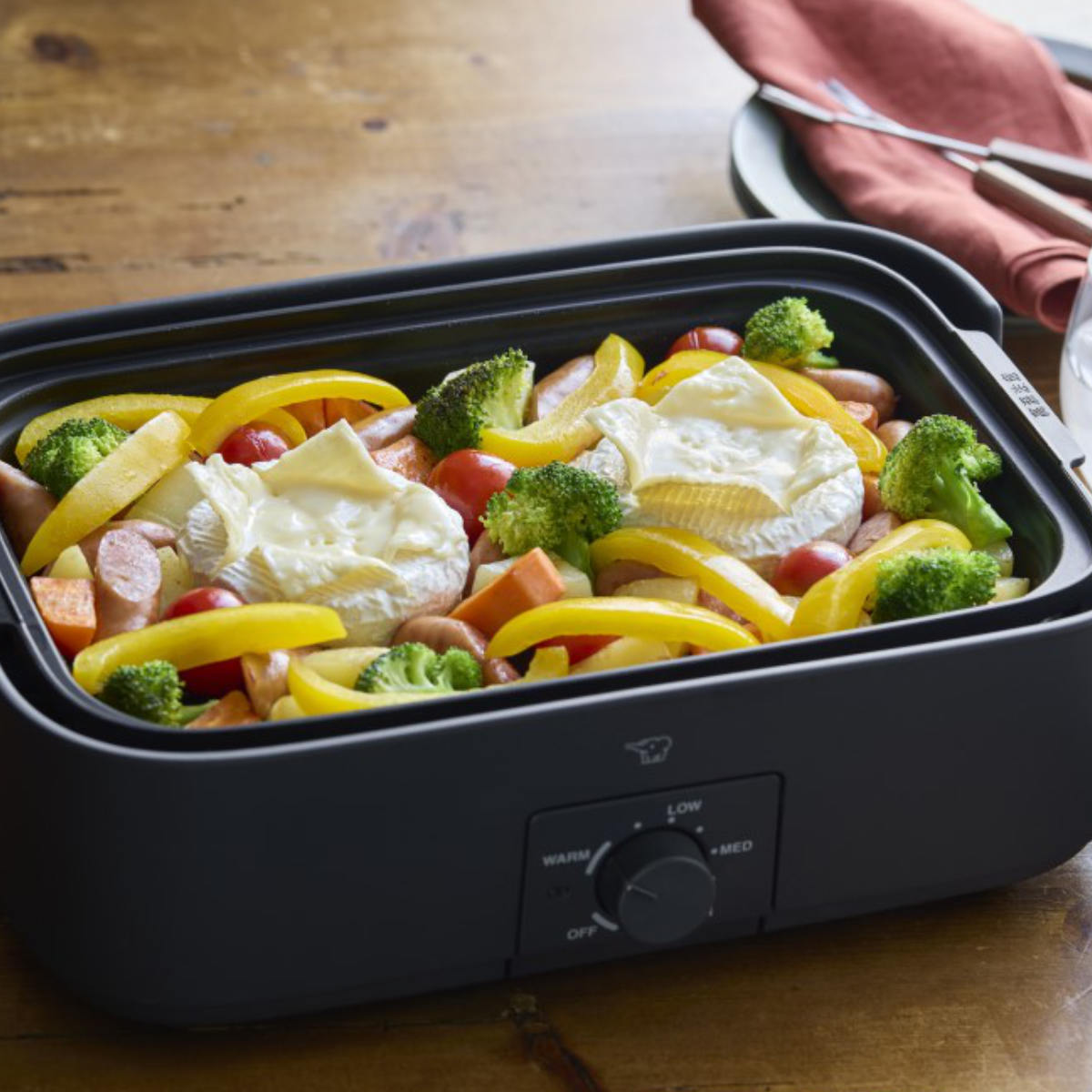 楽天市場】象印 デイリーコンパクトプレート 深なべ 平面プレート