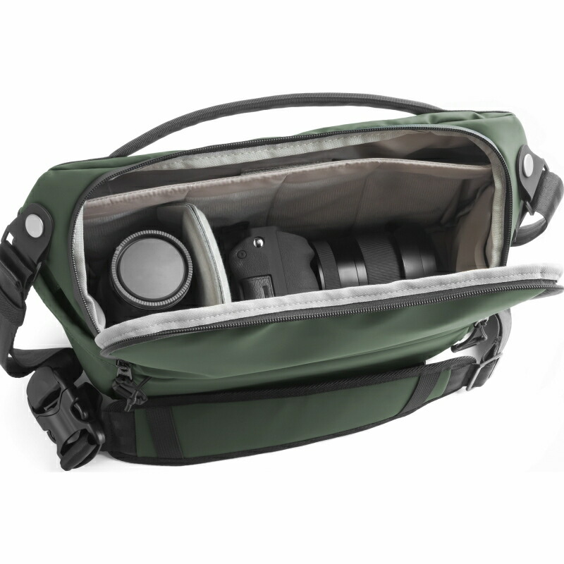 楽天市場】KANI カメラバッグ TP-060L グリーン (10L) 撥水ショルダー