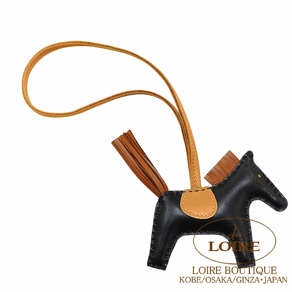 楽天市場】エルメス ロデオ PM チャーム クロ×シエンヌ×ゴールド