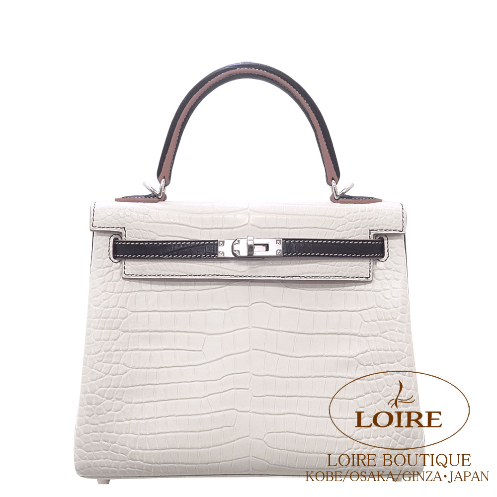 楽天市場】エルメス ケリー 25 内縫 パーソナル ベトン×クロ(クロ