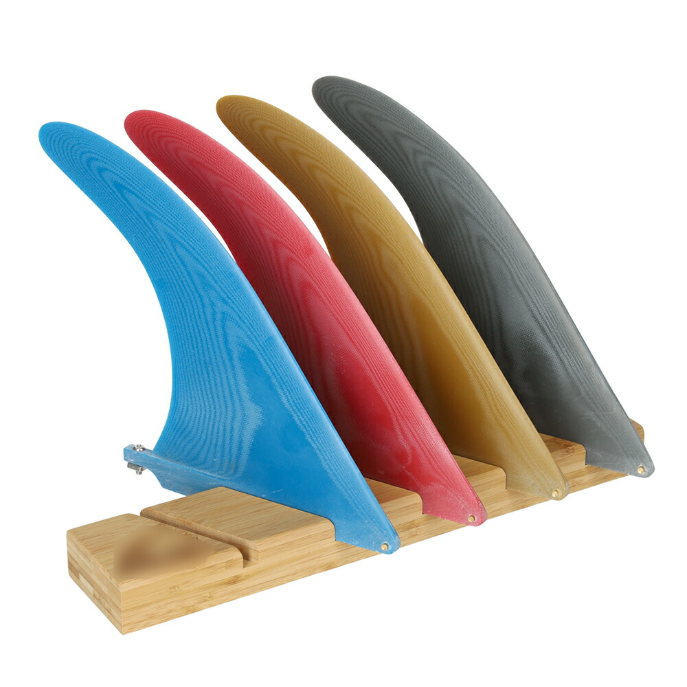 Johnny Rice サーフボードフィン 青 9.5インチ センターフィン Johnny