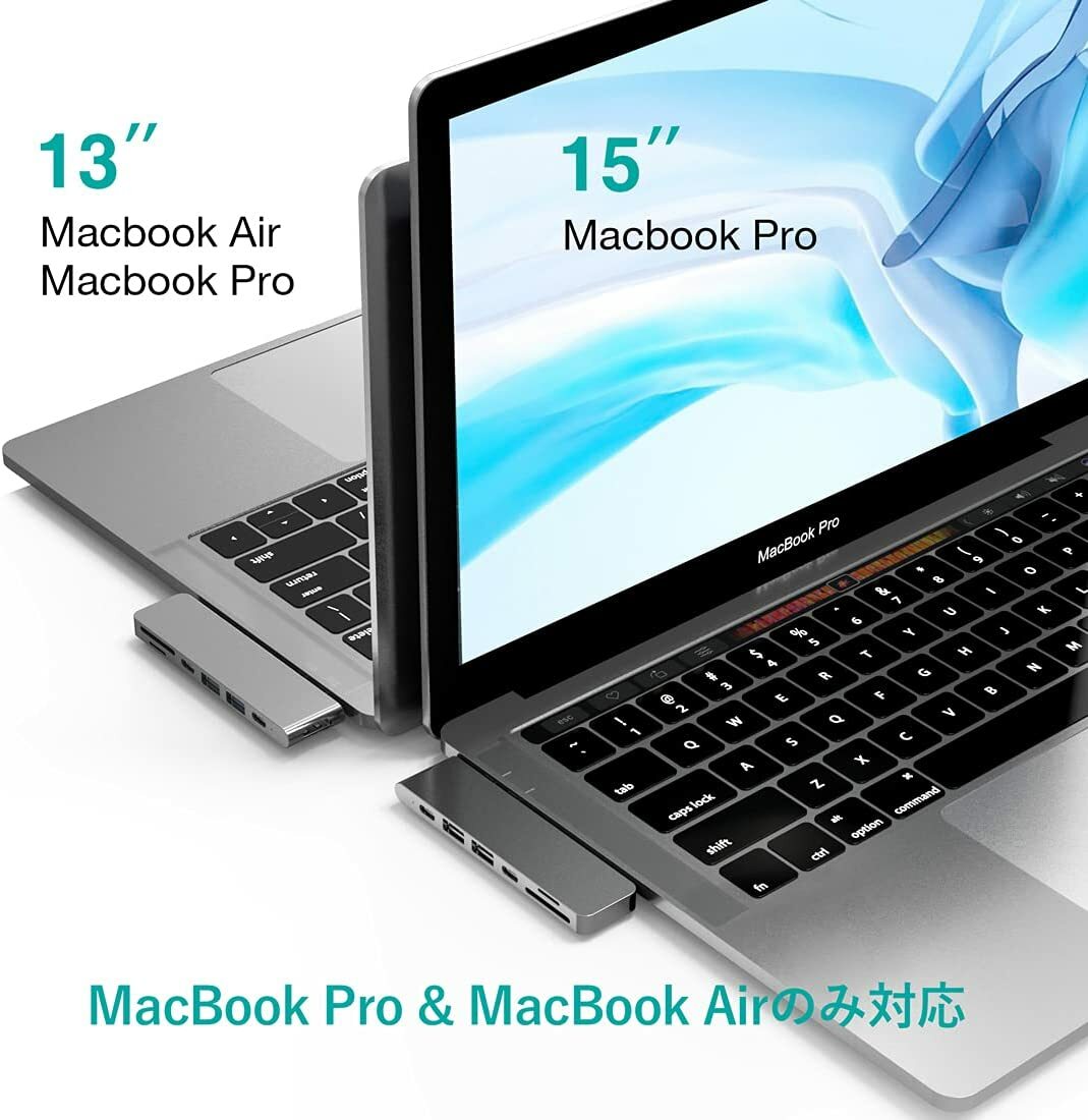 楽天市場】7in1 MacBook Pro USB ハブ M1 M2 MacBook Air usbハブ 変換